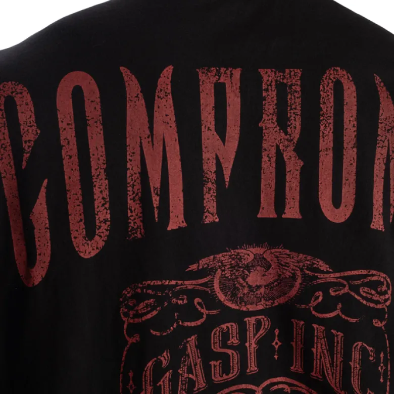 NC Iron Tee, Black/Red