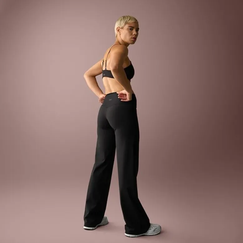 Nimble Straight Leg Pants, Black
