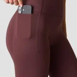 Nimble V-Shape No-rise Tights, Dull Berry Red