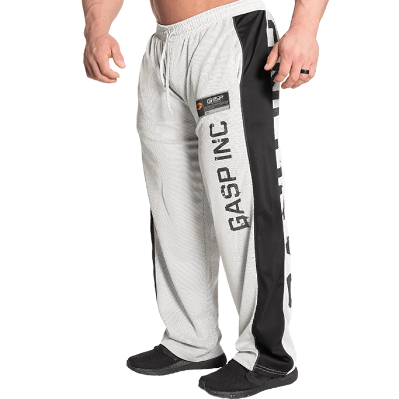 No 1 Mesh Pant, White/Grey