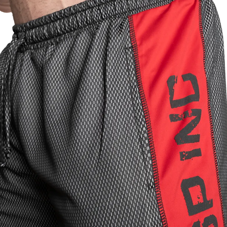 No1 Mesh Shorts, Black/Red