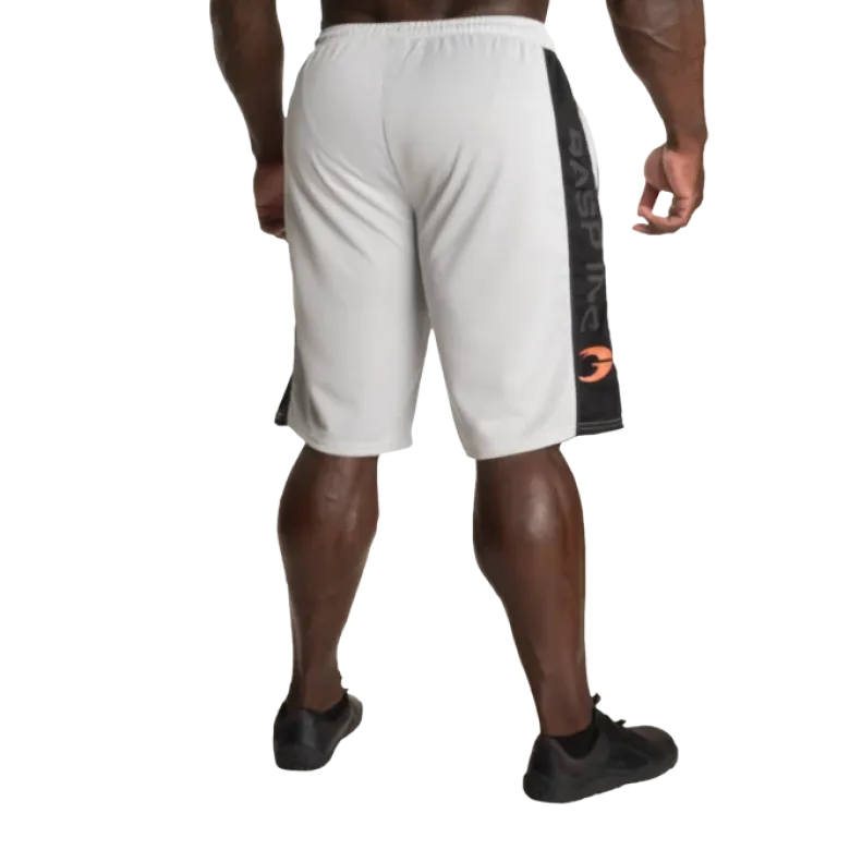 No1 Mesh Shorts, White/Black