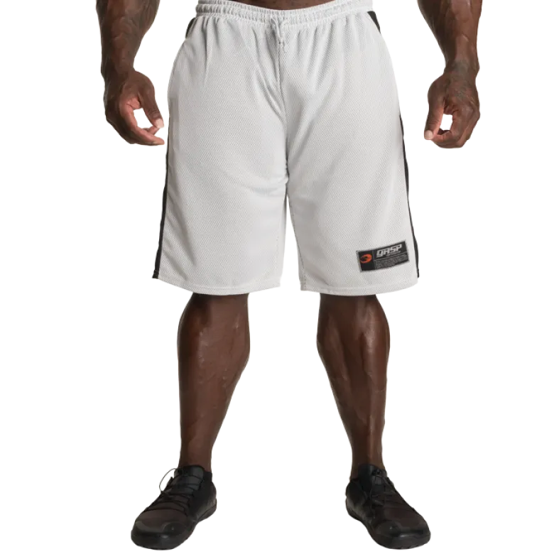 No1 Mesh Shorts, White/Black