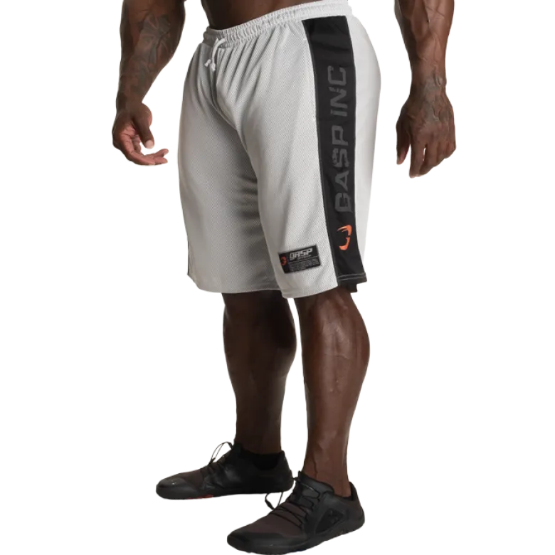 No1 Mesh Shorts, White/Black