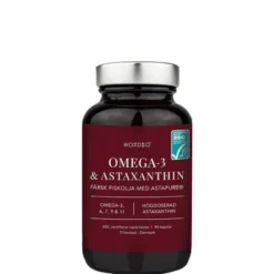 Nordbo, Omega-3 & Astaxanthin, 90 kapslar