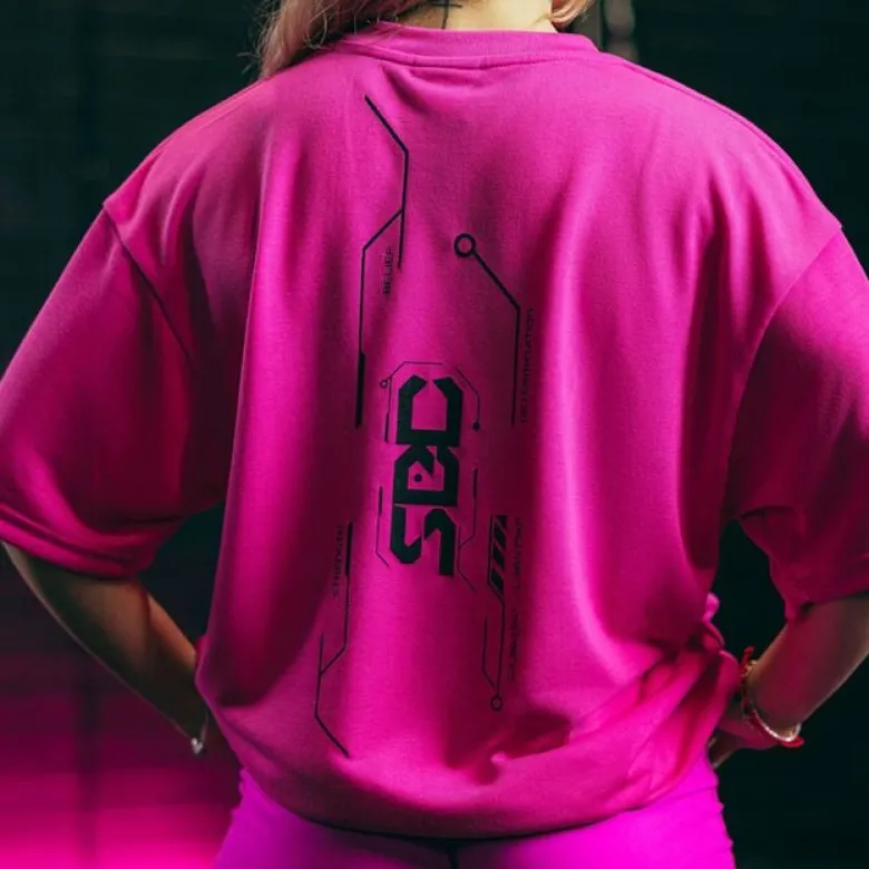 Nova Oversized T-Shirt Unisex Glow Pink