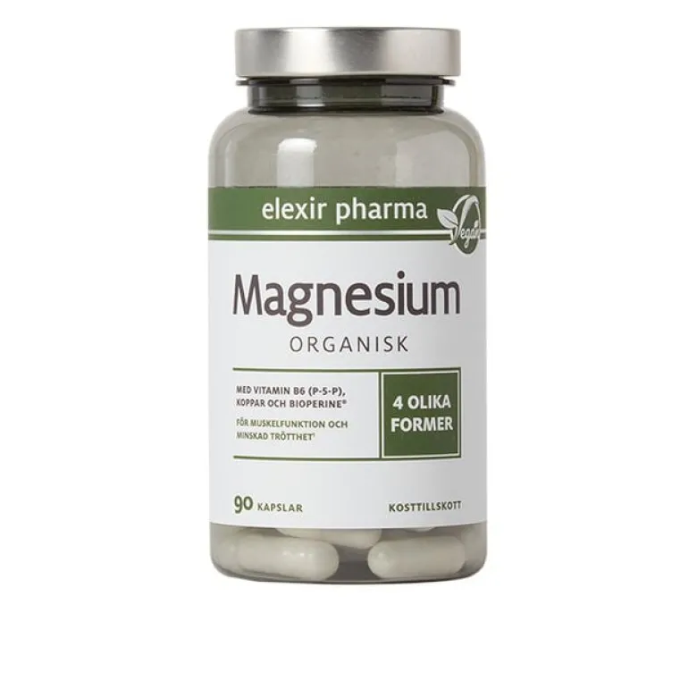 Organisk Magnesium 120 mg 90 kapslar