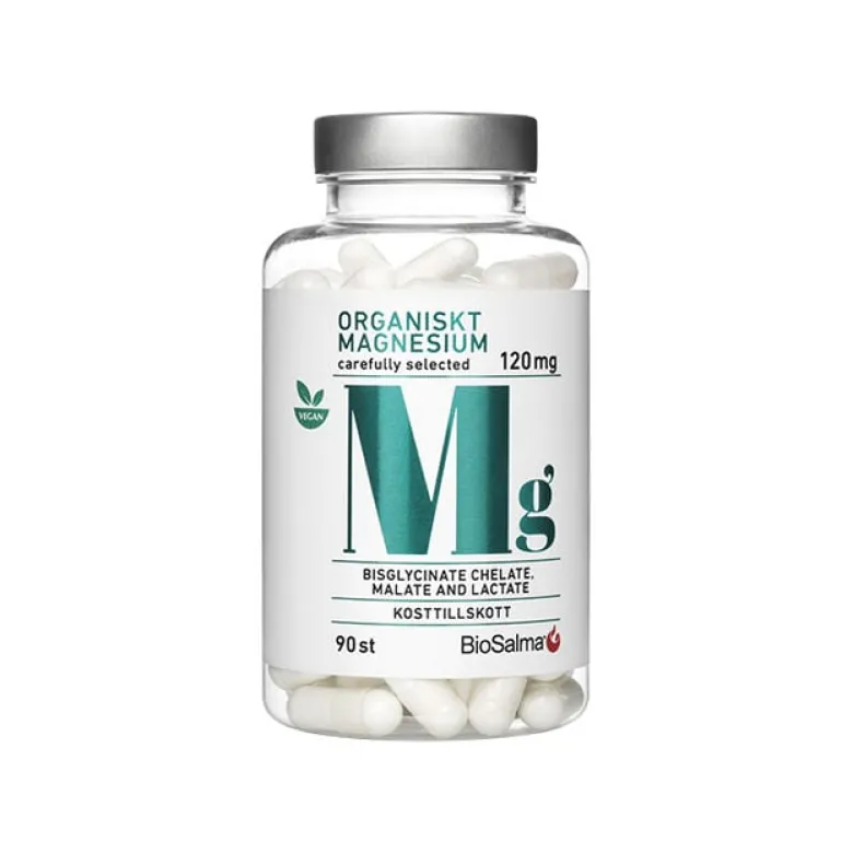 Organiskt Magnesium 120mg 90st