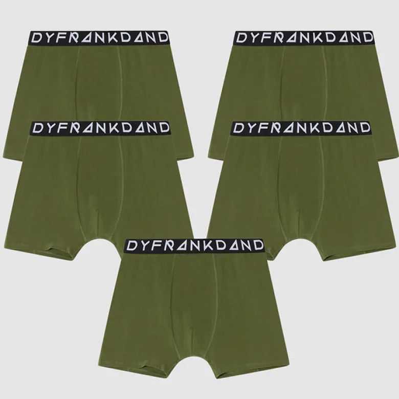 5-Pack Basic boxer, Olive
