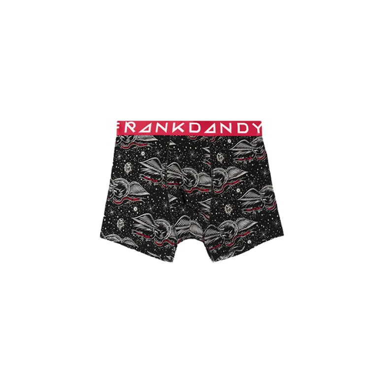 5-Pack Heavy petal boxer, Black/Red