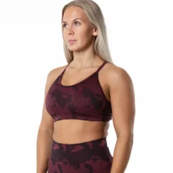 Prime Seamless Camo Top, Röd