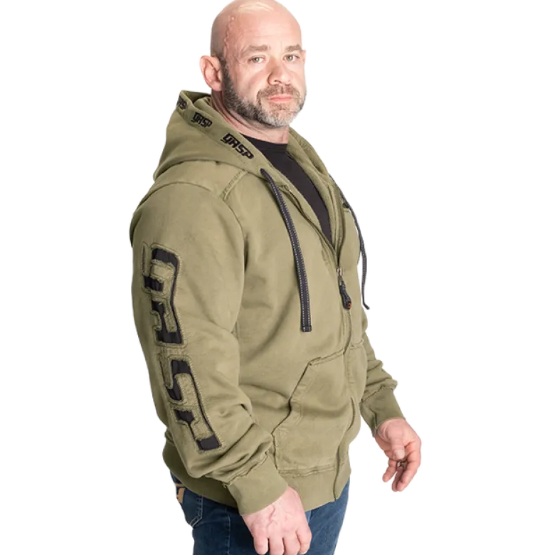 Pro Gym Hoodie, Acid Washed Green