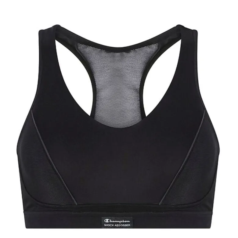 Pump Padded Sports Bra, Black