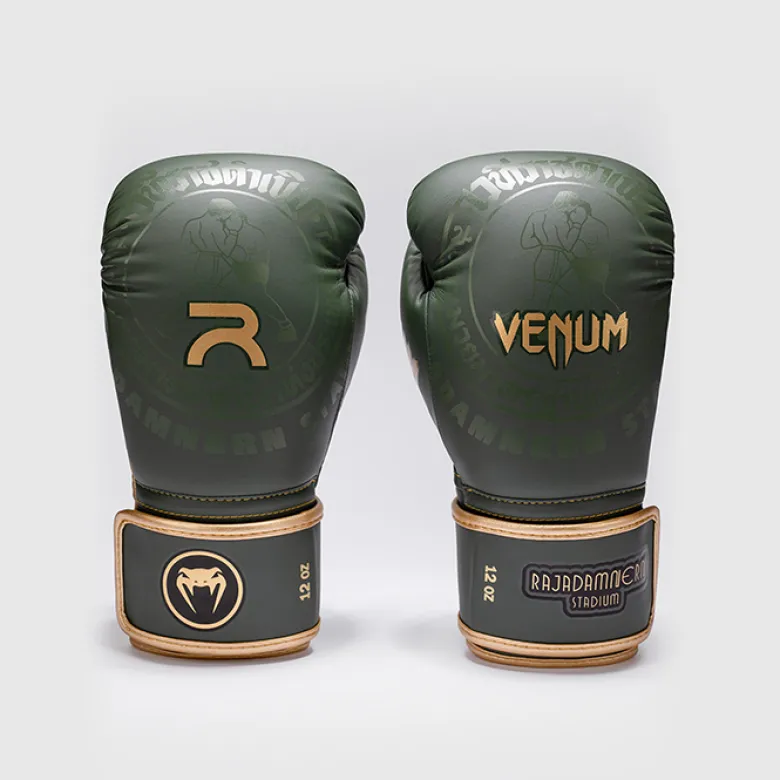 Rajadamnern x Venum Boxing Gloves Military Green