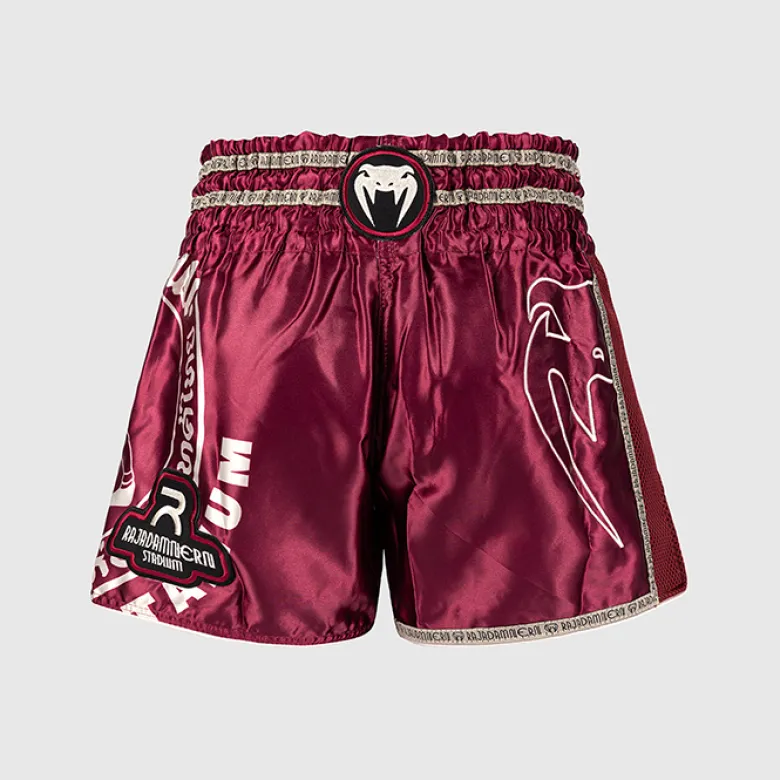 Rajadamnern x Venum Muay Thai Shorts Burgundy
