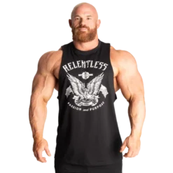 Relentless Cut Out T, Black/White
