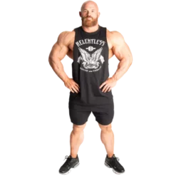 Relentless Cut Out T, Black/White