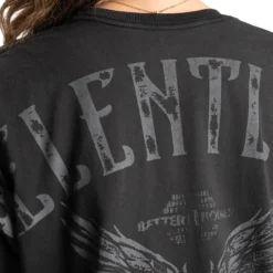 Relentless Oversize Tee, Washed Black