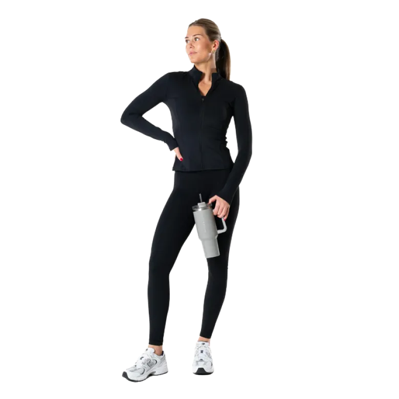 Relode Clean Zip Longsleeve, Black