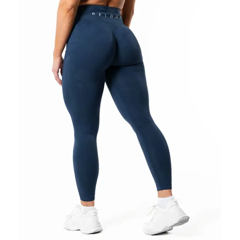Relode Prime Scrunch Camo Tights, Blå