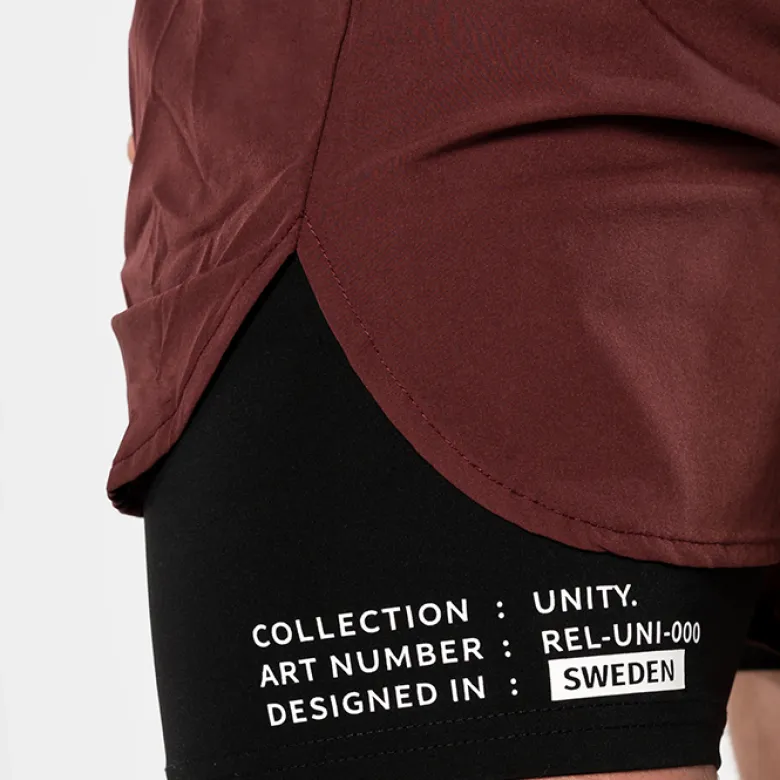 Relode Unity Shorts, Burgundy