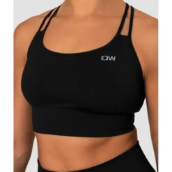 Ribbed Define Seamless Sports Bra, Black