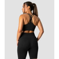 Ribbed Define Seamless Sports Bra, Black