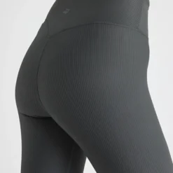 Ribbed R HW Tights, Dark Shadow