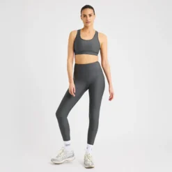 Ribbed R HW Tights, Dark Shadow