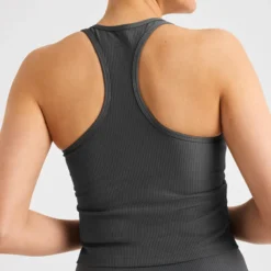 Ribbed R Tank, Dark Shadow