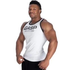 Ribbed T-back, White