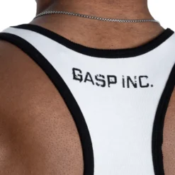 Ribbed T-back, White