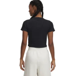 Rival Rib Baby Tee, Black