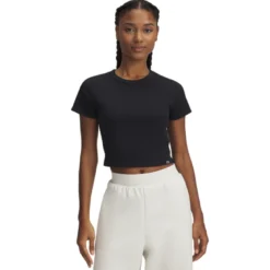 Rival Rib Baby Tee, Black