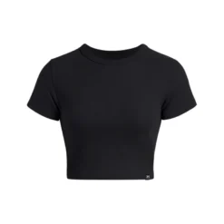 Rival Rib Baby Tee, Black