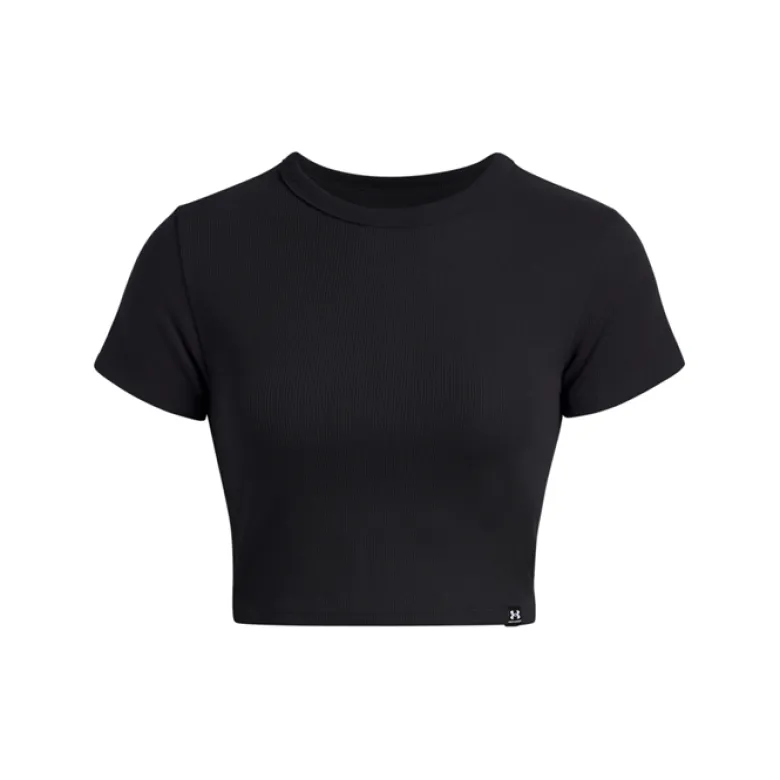 Rival Rib Baby Tee, Black