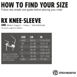 RX Knee Sleeve 5mm Arctic/White