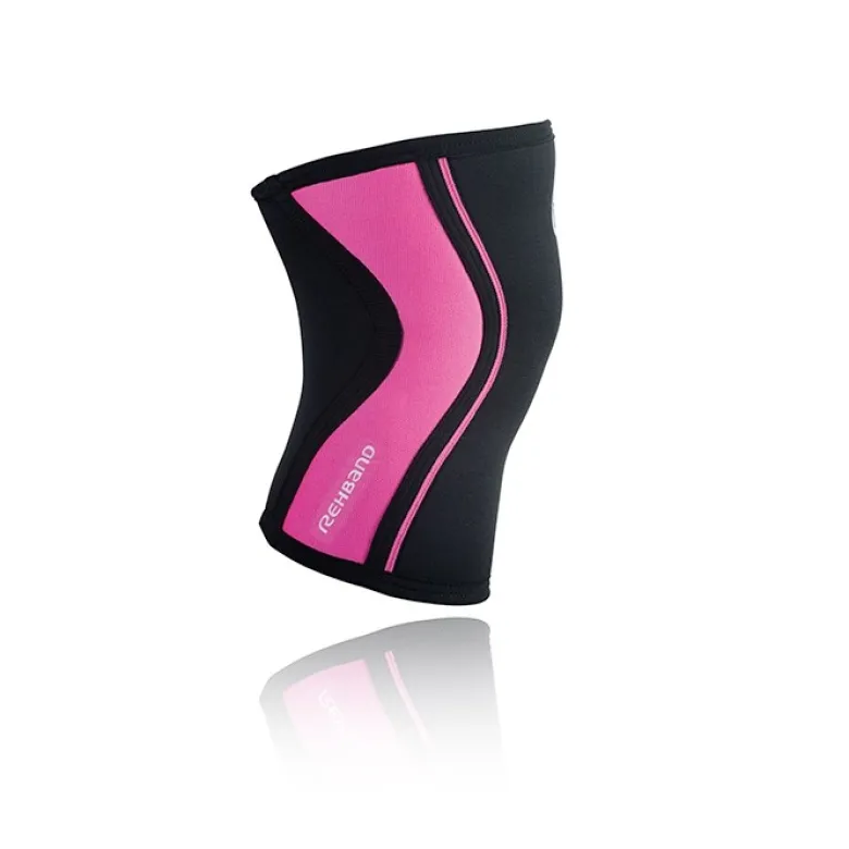 RX Knee Sleeve, 5mm, Black/Pink