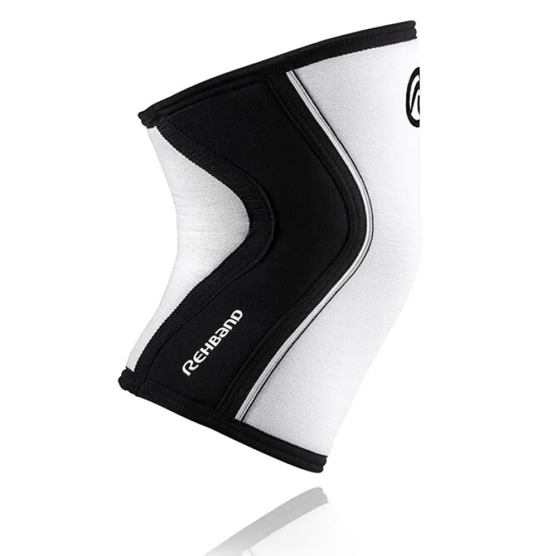 RX Knee Sleeve, 5mm, White/Black