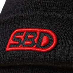 SBD Beanie, Black w/Red