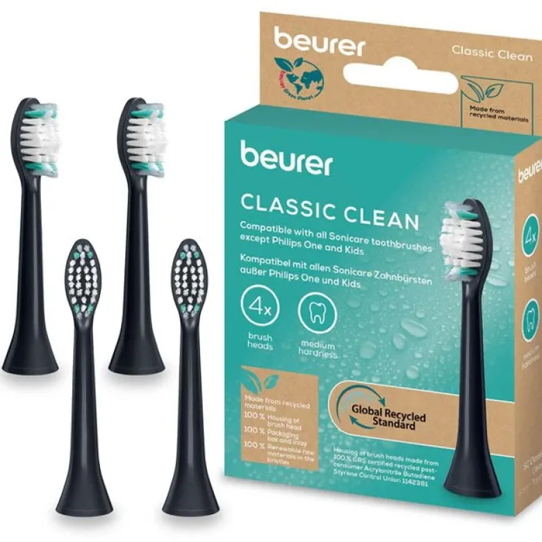 SC Classic Clean Borsthuvuden 4-pack