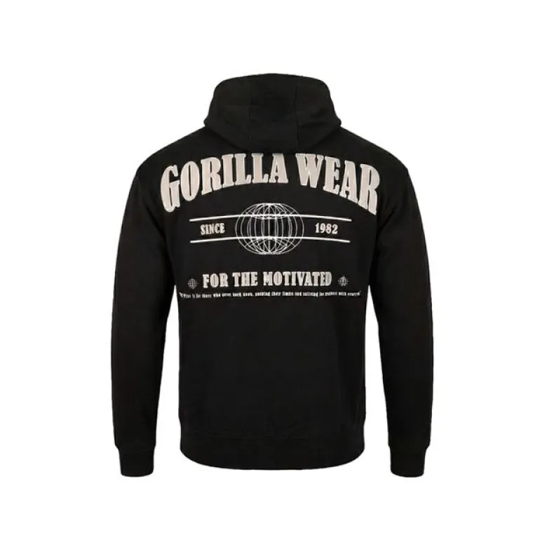 Scofield Zipped Hoodie, Black