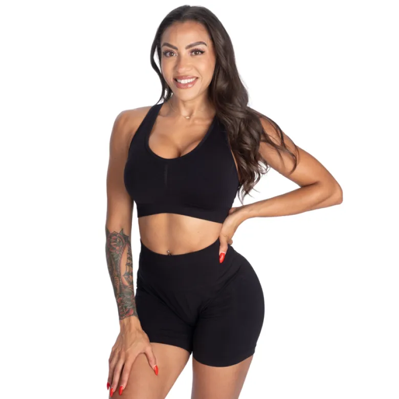 Scrunch sports bra, Black