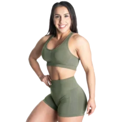 Scrunch Sports Bra, Washed Green
