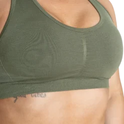 Scrunch Sports Bra, Washed Green