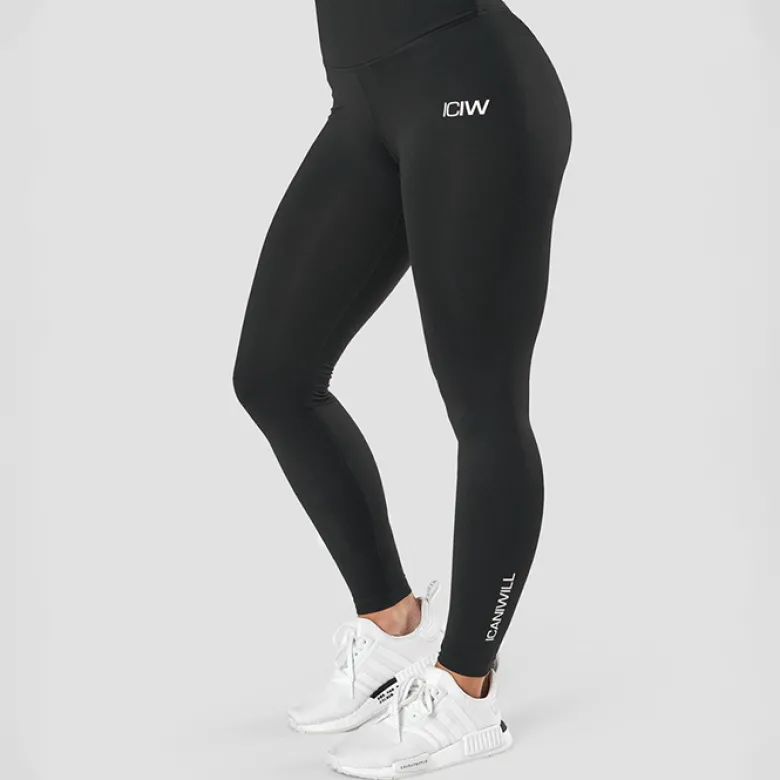 Scrunch V-shape Tights, Black