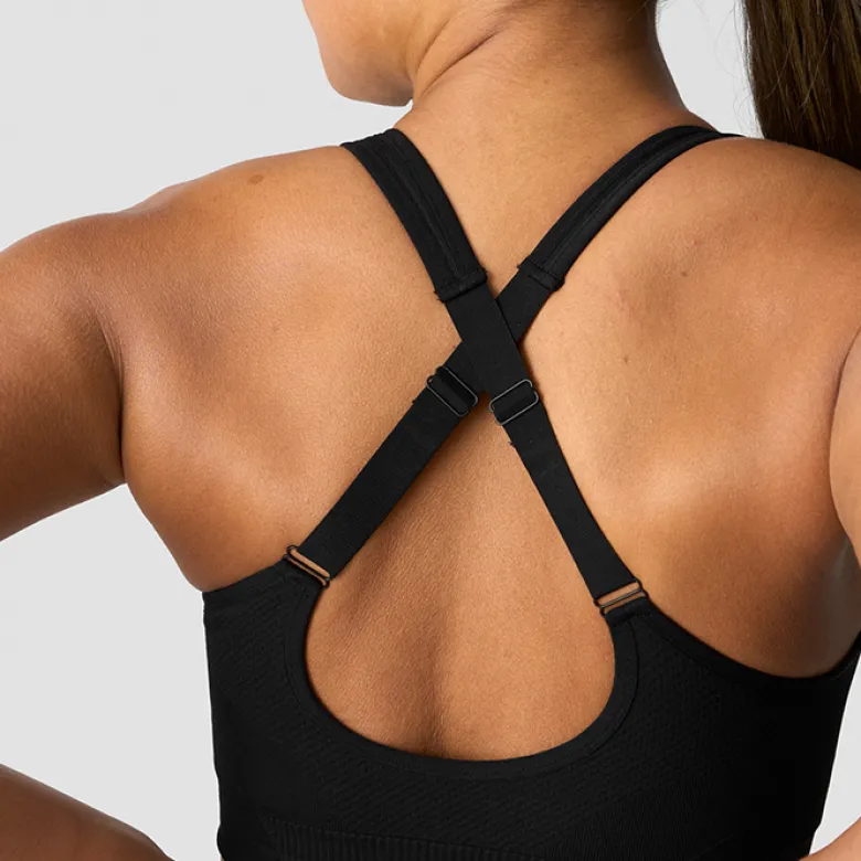 Sculpt Seamless Sports Bra, Black