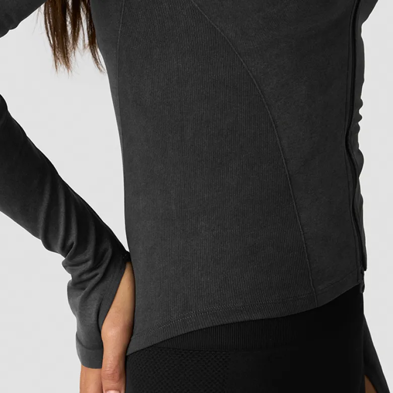 Sculpt Seamless 2-Way Zip LS