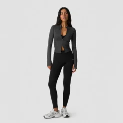 Sculpt Seamless 2-Way Zip LS