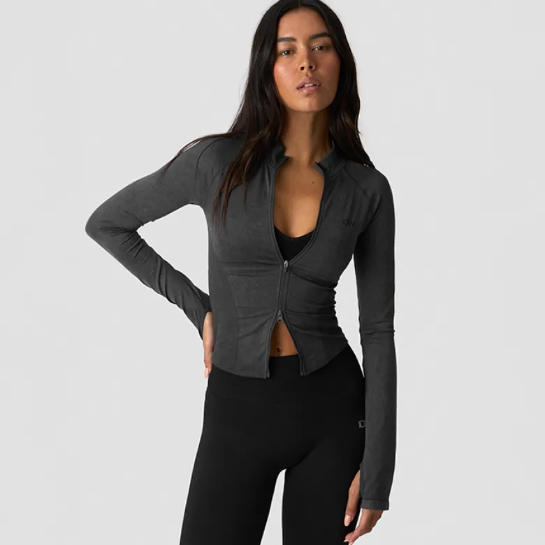 Sculpt Seamless 2-Way Zip LS